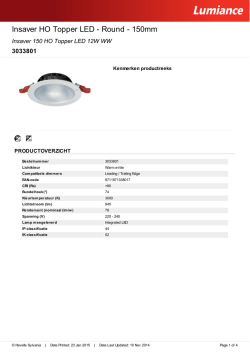 Insaver 150 HO Topper LED 12W WW