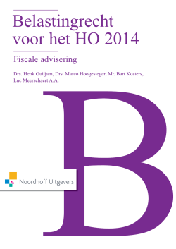 Belastingrecht voor het HO 2014 - ebook kopen bij eboektekoop.nl