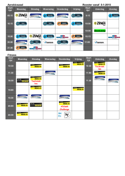Download het lesrooster