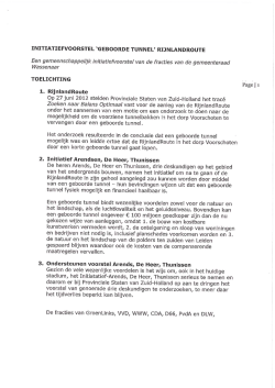 initiatiefvoorstel en rb geboorde tunnel