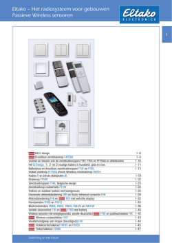 Passieve Wireless sensoren