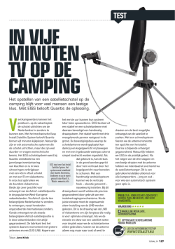 IN VIJF MINUTEN TV OP DE CAMPING
