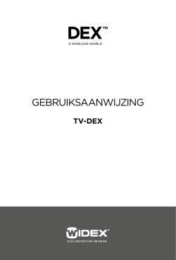 GEBRUIKSAANWIJZING