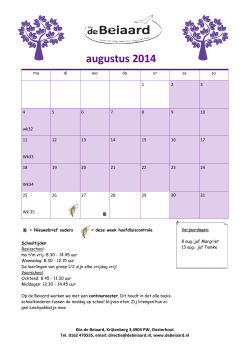 Schoolkalender 2014