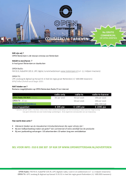 info reclame - OPEN Rotterdam