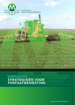 Handleiding fosfaatbemesting