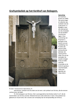 Grafsymboliek op het Kerkhof van Bekegem.