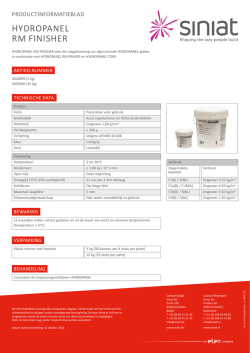 HYDROPANEL RM FINISHER
