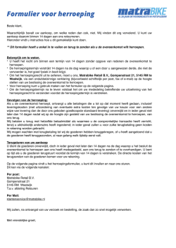herroepingsformulier