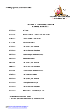 progr. sp dagen 2014 - Spakenburgse Evenementen