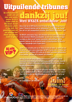 WK-EK ambassadeur - Volleybalvereniging WIK Steenderen