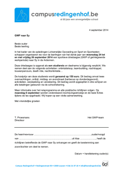 GWP naar SY voor 3LO + opties en 3SPW + opties