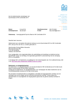 SY 2014 05 06 Verenigingsbrief