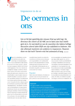 D e oermens in