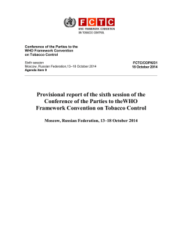 EB Document Format - World Health Organization