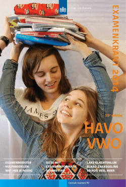Examenkrant 2014 havo/vwo