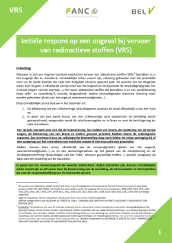 Inleiding - Federaal Agentschap voor Nucleaire Controle