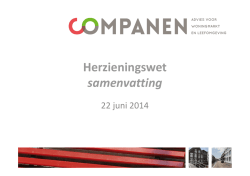 Herzieningswet samenvatting
