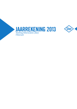 Download jaarrekening - Ster Jaarverslag 2013