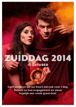 Jobflyer Zuiddag 2014