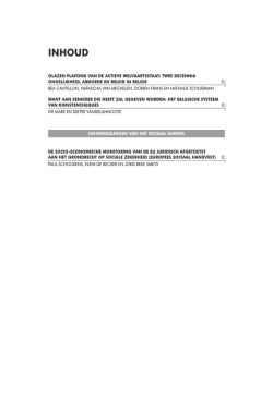 Inhoud en info () - FOD Sociale Zekerheid