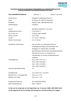 Download Faillissementsverslag
