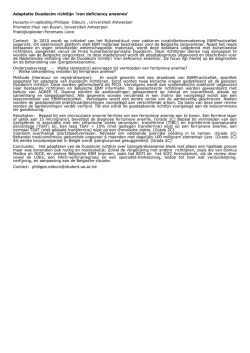 Huisarts-in-opleiding:Philippe Odeurs , Universiteit Antwerpen
