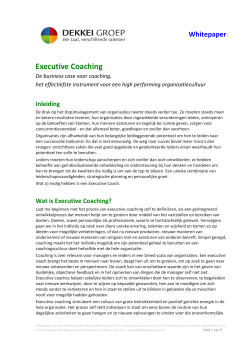 Whitepaper Executive Coaching NL