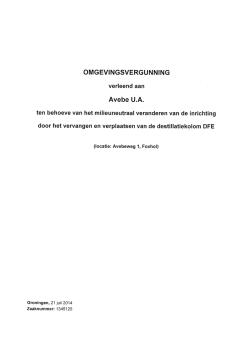 Avebe U.A. - Provincie Groningen
