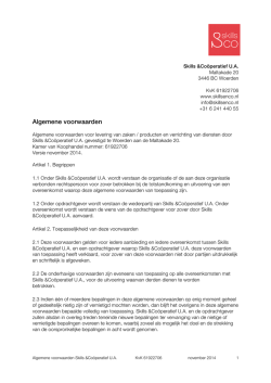 Algemene voorwaarden