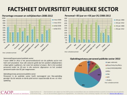 factsheet diversiteit publieke sector