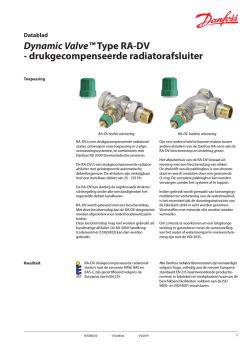 Dynamic Valve&trade;Type RA-DV
