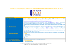 Identificatie en typering van TOETS VOOR AUDITIEVE ANALYSE