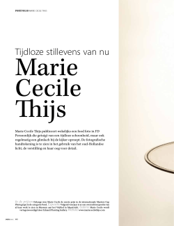 Lees het artikel - Thijs, Marie Cecile