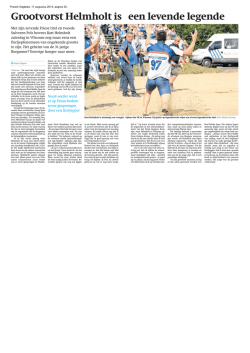 Grootvorst Helmholt is levende legende