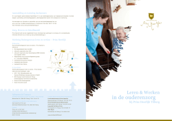 in de ouderenzorg
