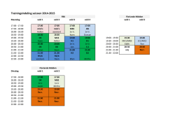 Trainingsschema