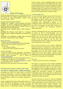 GUO_Nieuws_december_2014 - Groeten uit Oisterwijk
