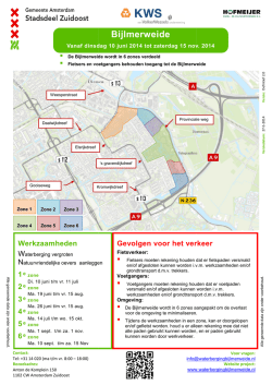 Informatieblad werkzaamheden Bijlmerweide