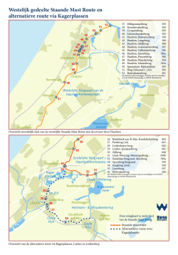 Staande Mast Route inlegkaart
