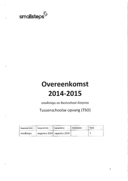 overeenkomst TSO 2014-2015