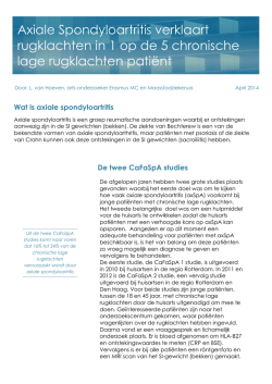 Lees meer over deze studie - Stichting Bechterew in Beweging