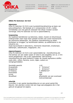 ORKA PU Gietvloer 2U-510