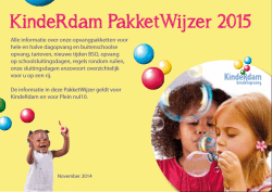 KindeRdam PakketWijzer 2015