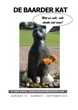 jaargang 16, nummer 3, september 2014 - Haadside &bull; Baard