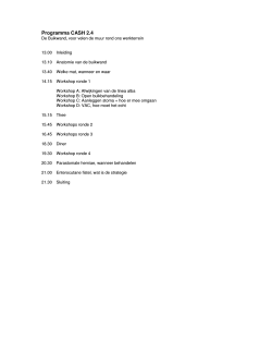 Programma CASH 2.4 2014
