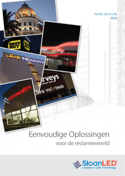 2014 Sign Catalog - NL - Dutch | SloanLED