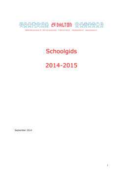 Download hier de schoolgids 2014-2015 in pdf