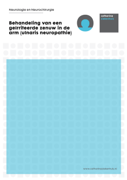 ulnaris neuropathie - Catharina Ziekenhuis