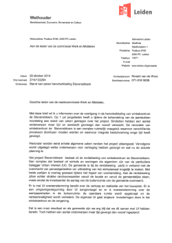 Wethoudersbrief